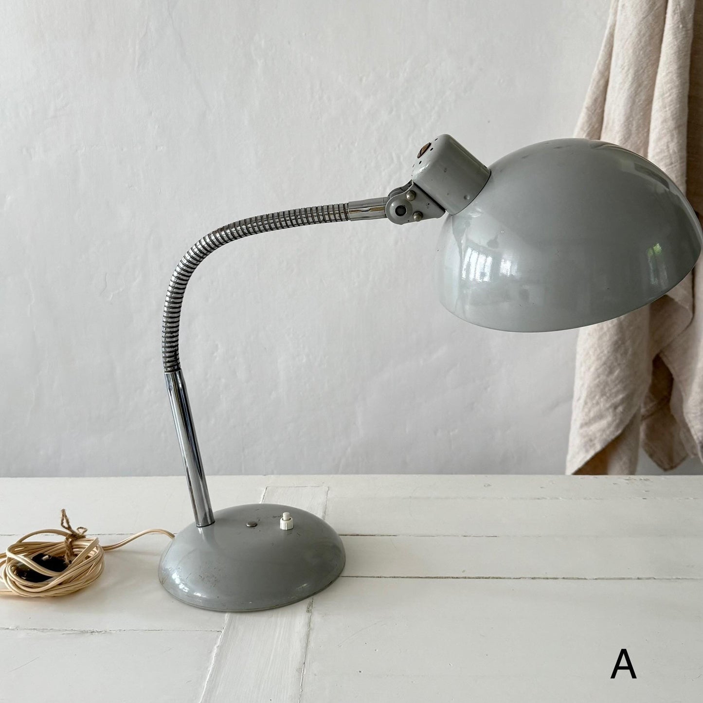 Fabulous Large French Vintage Atelier Desk Lamp