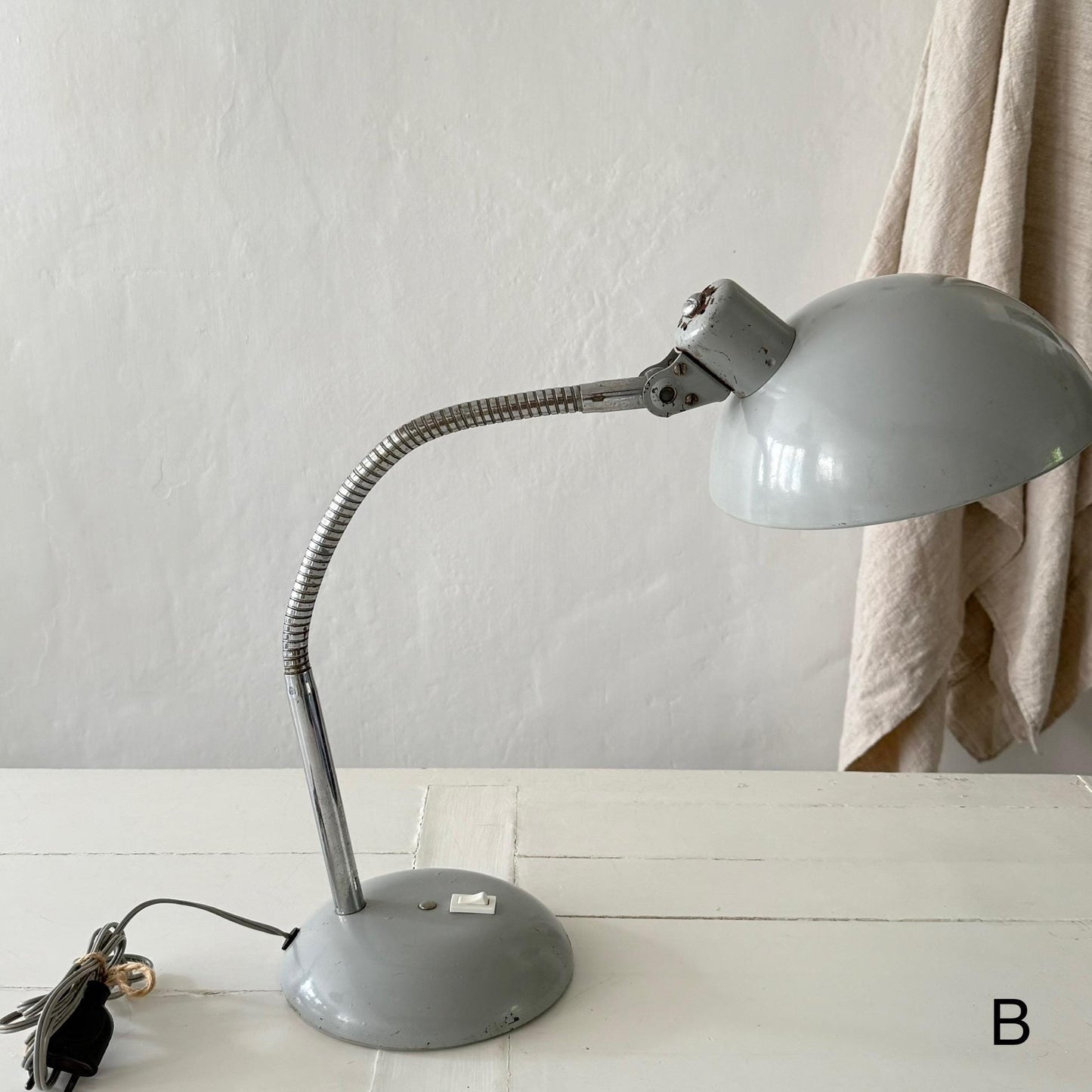 Fabulous Large French Vintage Atelier Desk Lamp
