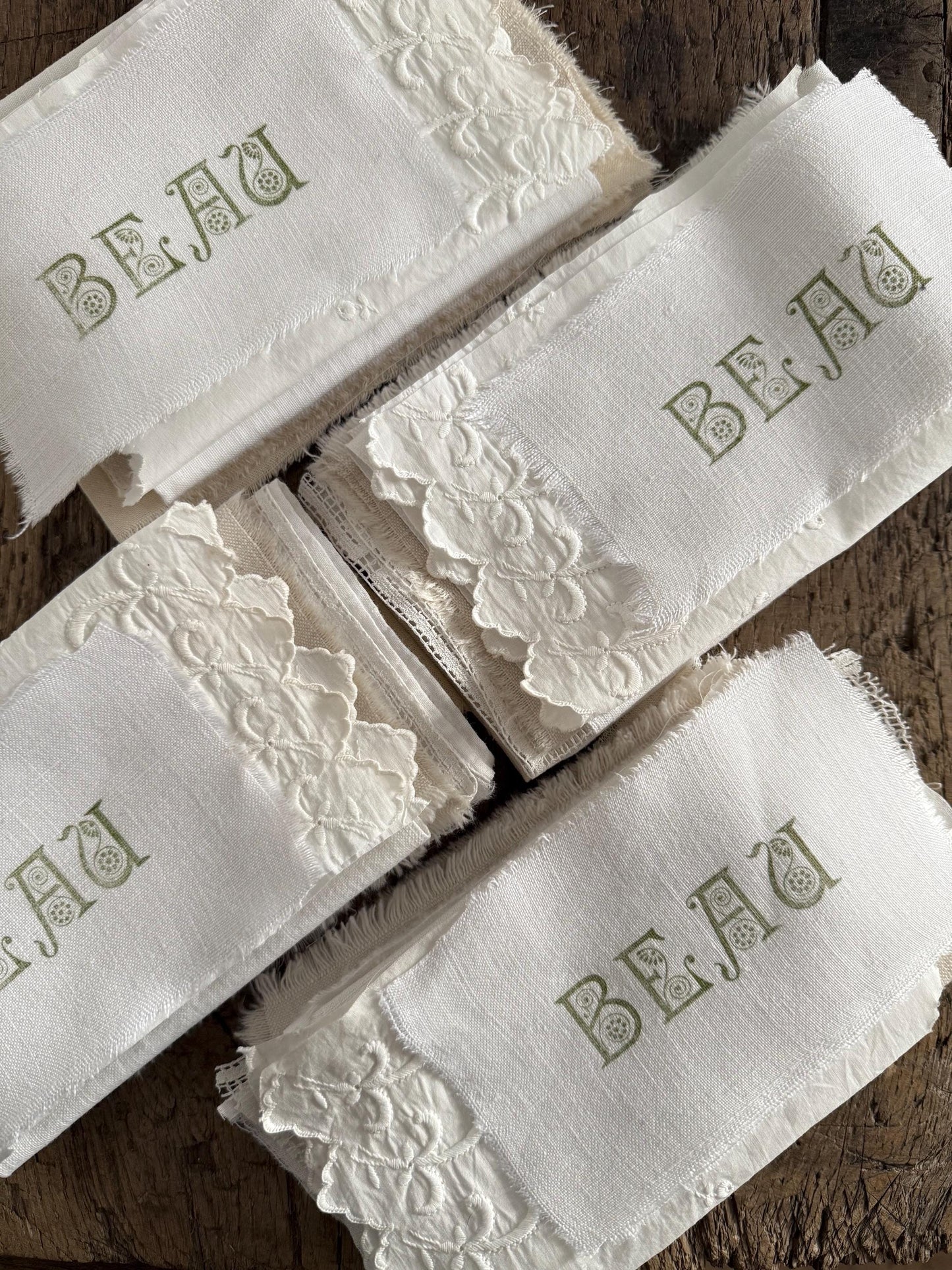 Bundle French Antique Linen for Craft Projects, Linen Fabric, French Linen