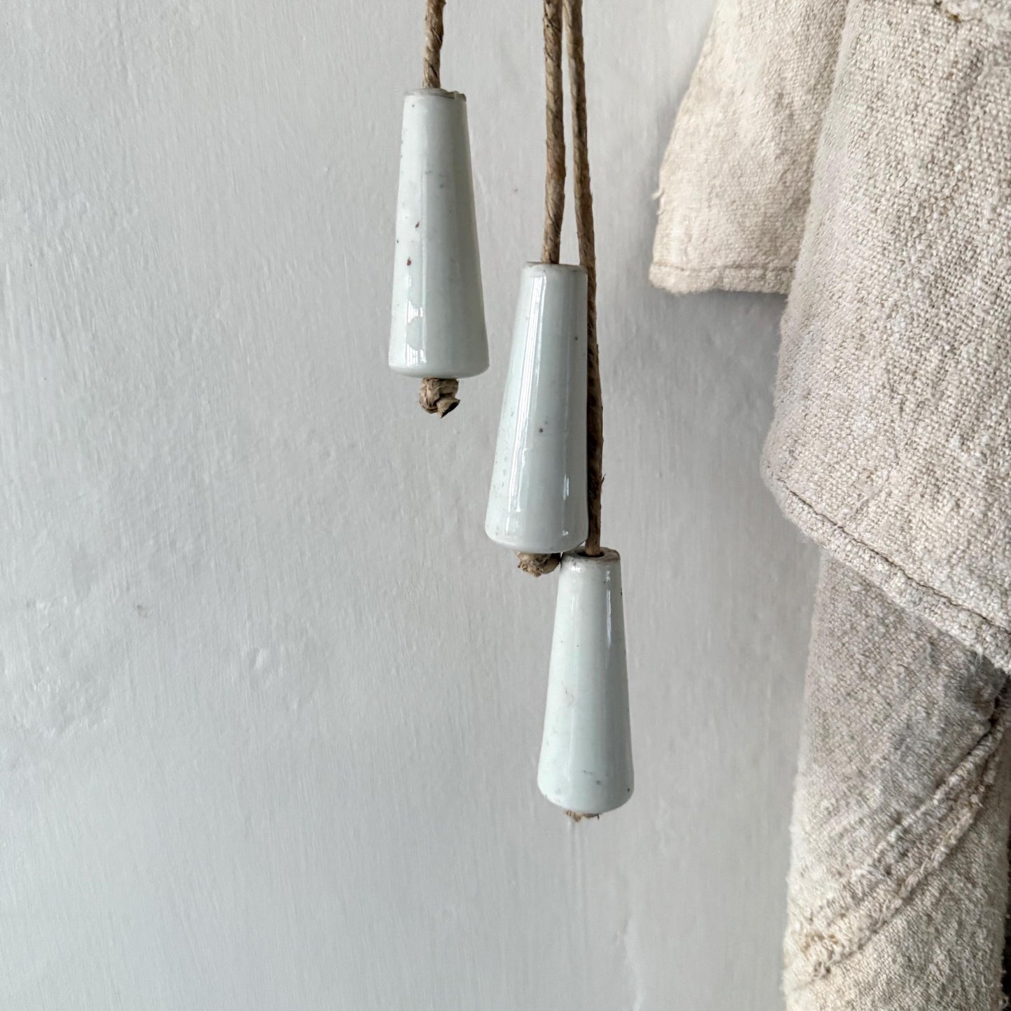 French Antique Porcelain Light pull, Blind Pull, Toggle