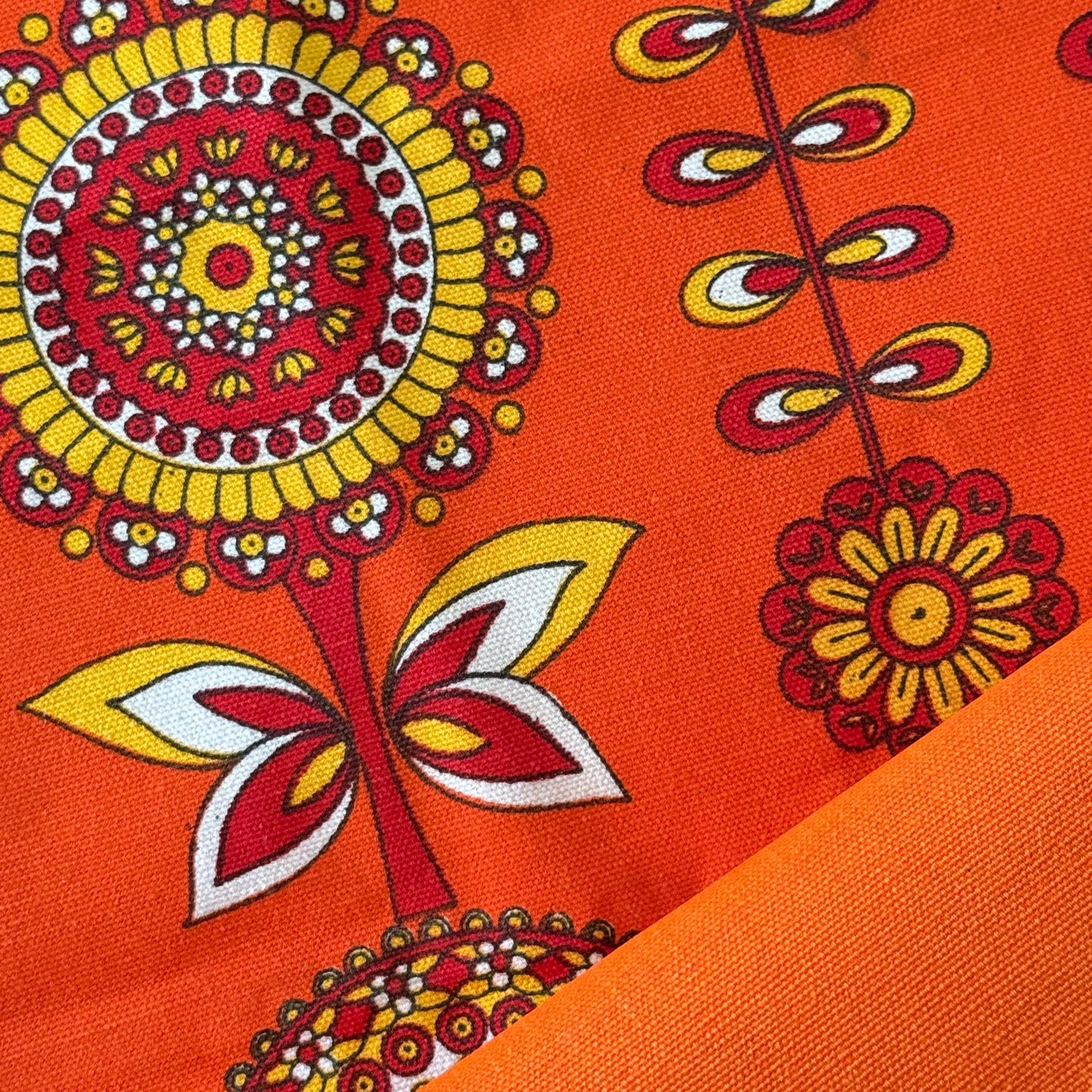 Cool 70's French Vintage Deck Chair Fabric, Table Runner, Blind