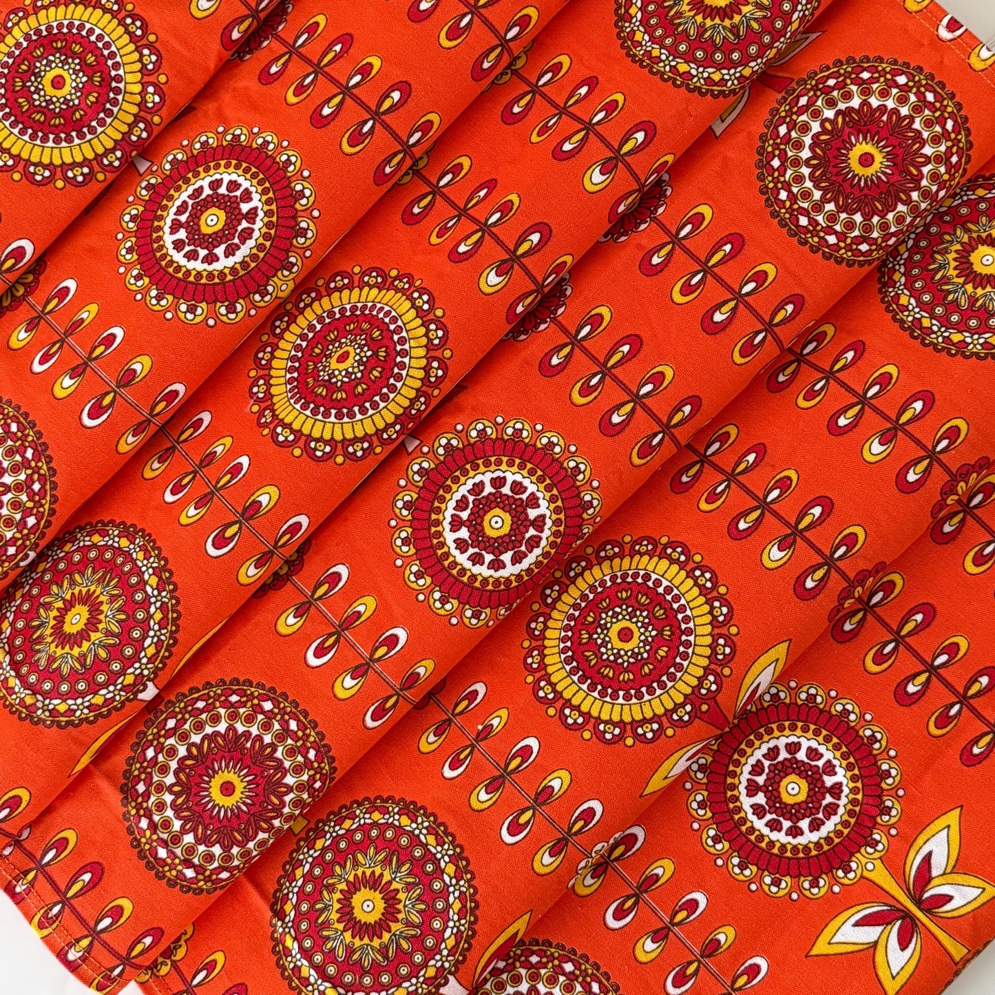 Cool 70's French Vintage Deck Chair Fabric, Table Runner, Blind