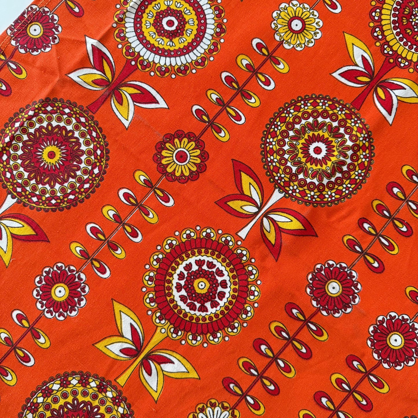 Cool 70's French Vintage Deck Chair Fabric, Table Runner, Blind