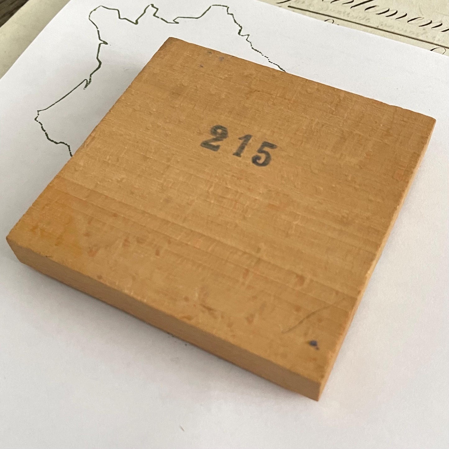 XL French Vintage 'France' School Stamp