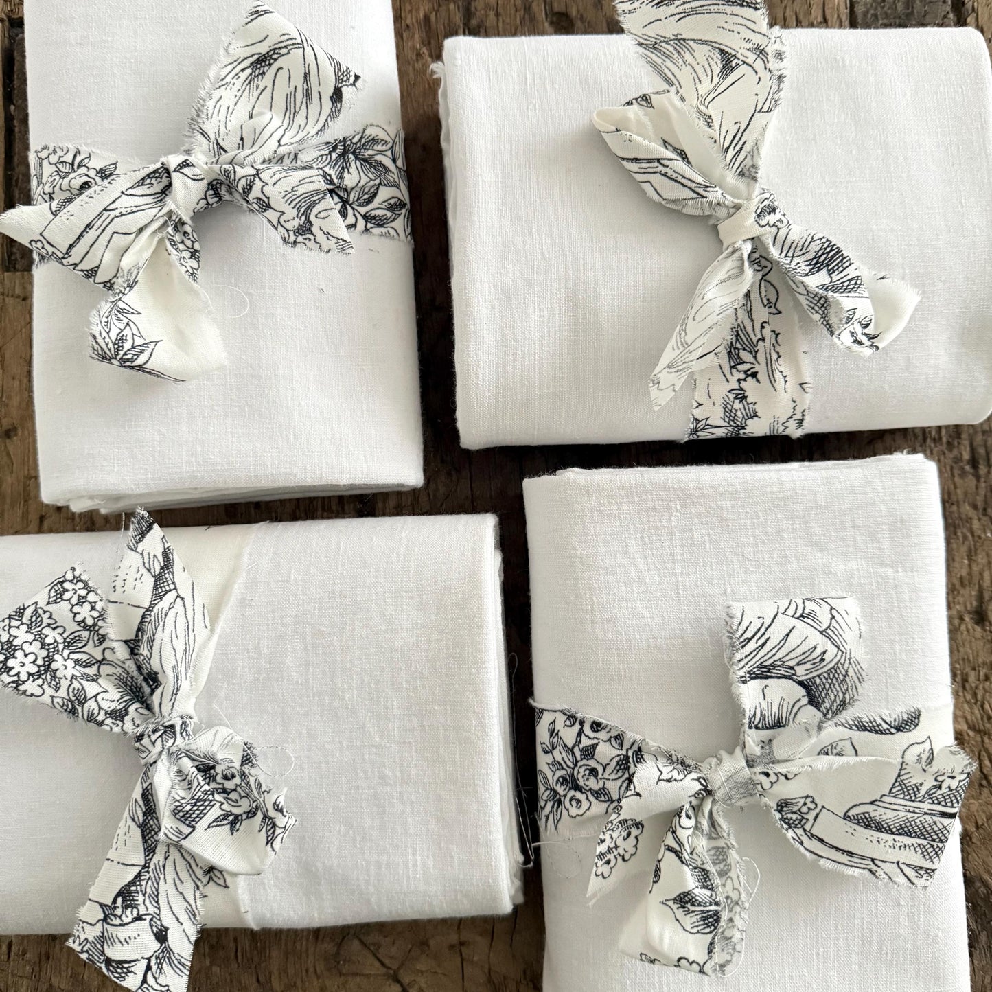 French Vintage Linen Panel, Crafting