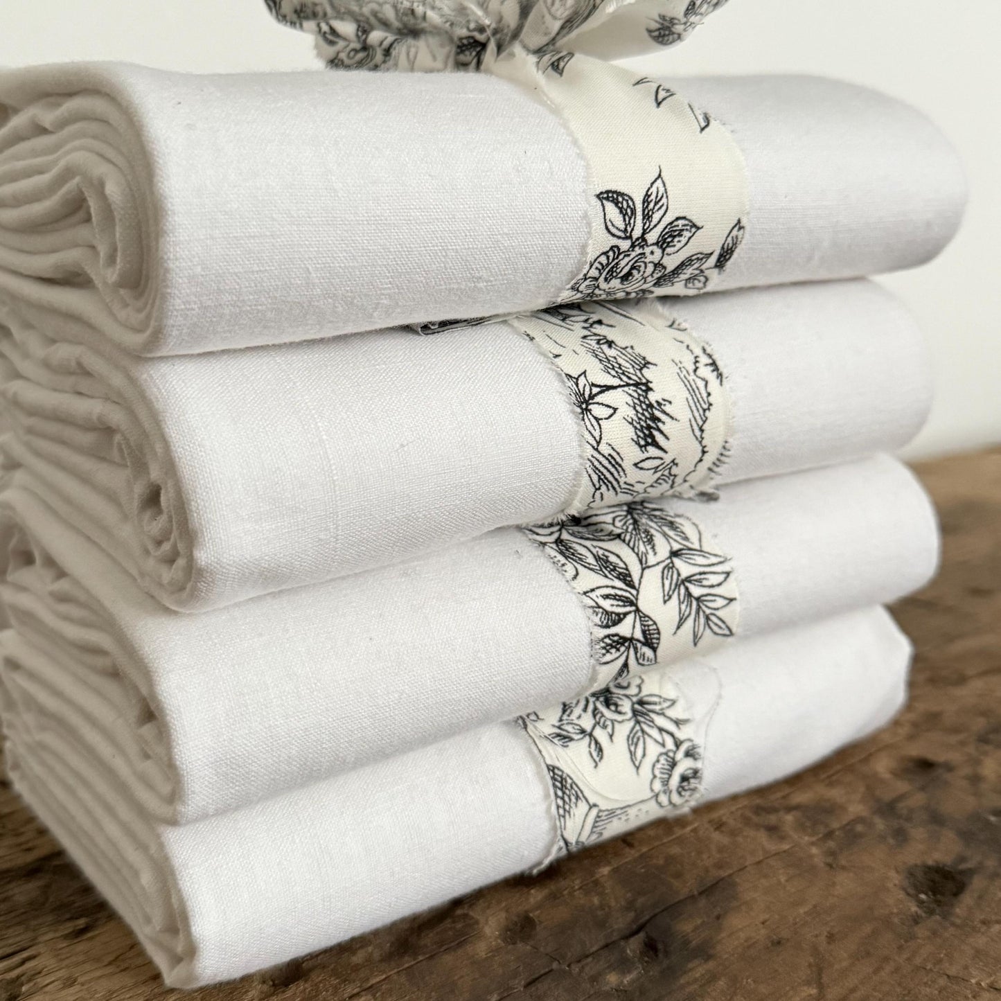 French Vintage Linen Panel, Crafting