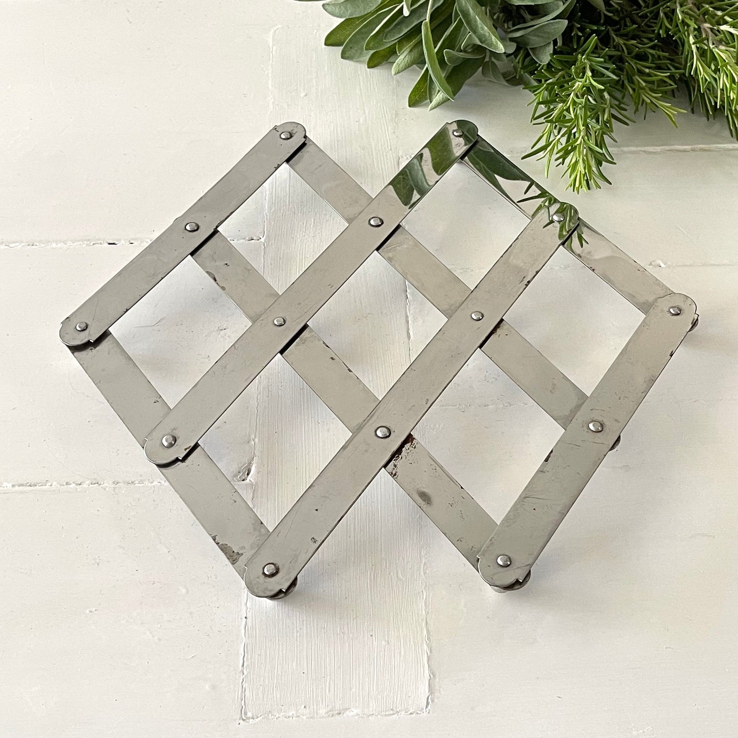 French Art 'Deco' Folding Trivet, Pot Stand