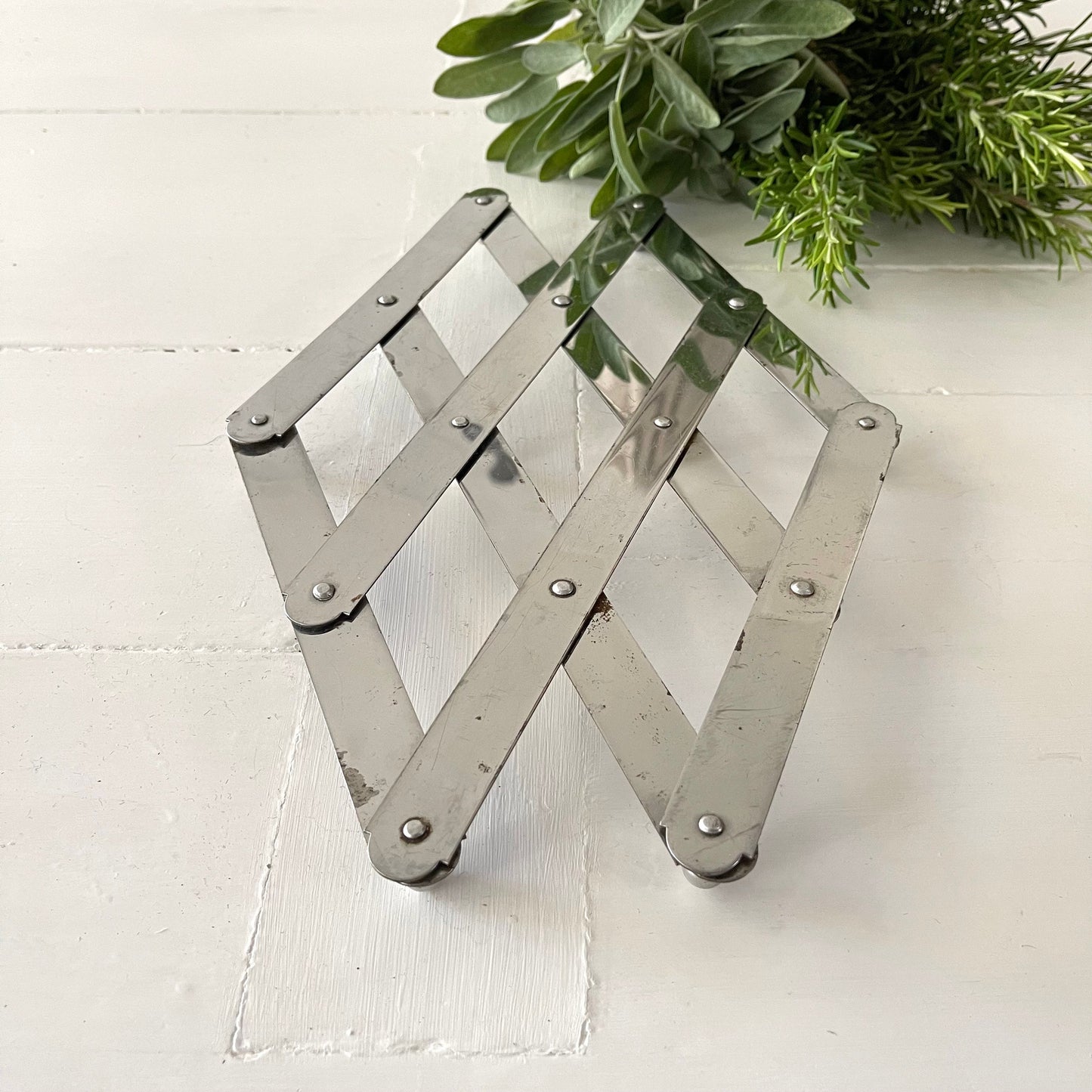 French Art 'Deco' Folding Trivet, Pot Stand