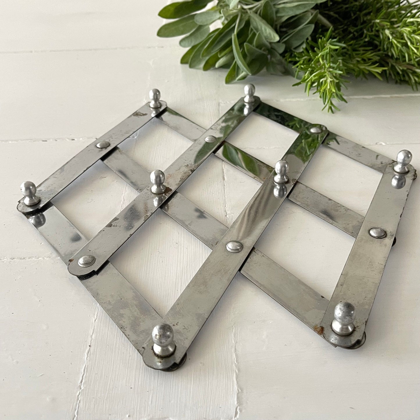 French Art 'Deco' Folding Trivet, Pot Stand