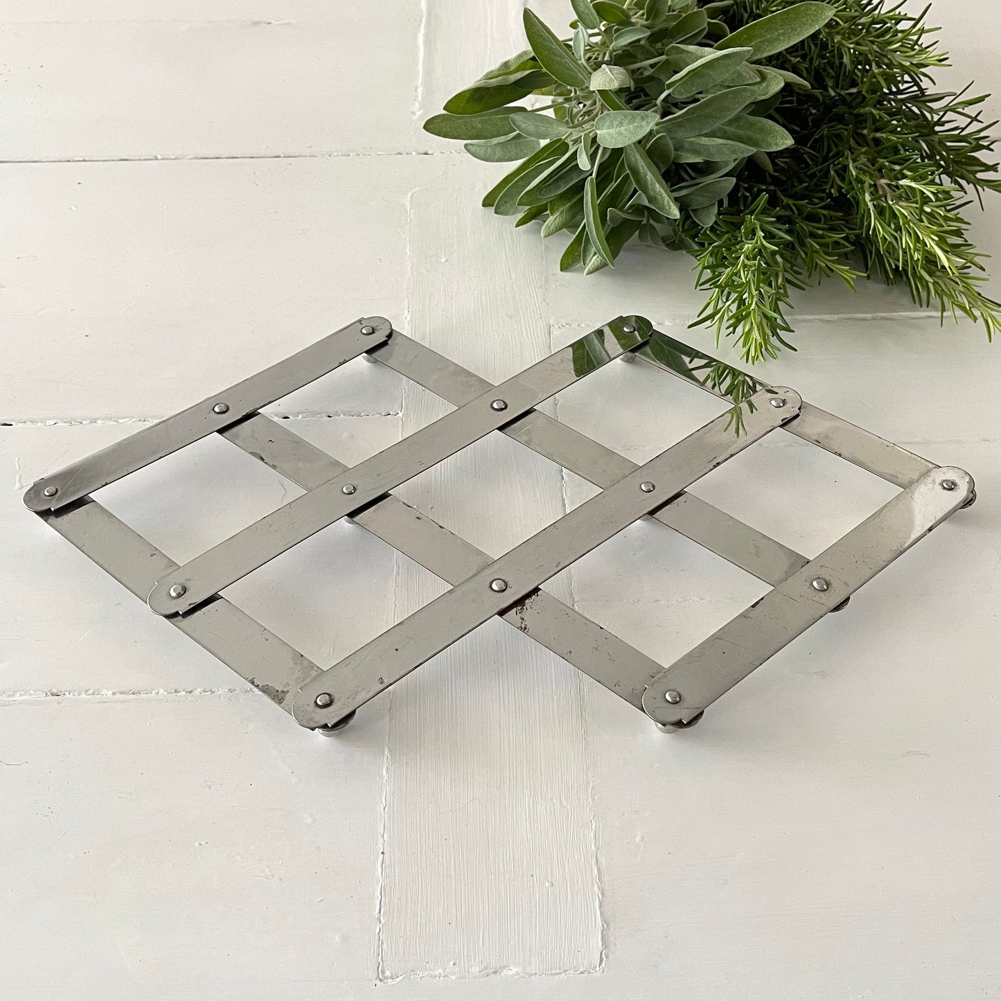 French Art 'Deco' Folding Trivet, Pot Stand