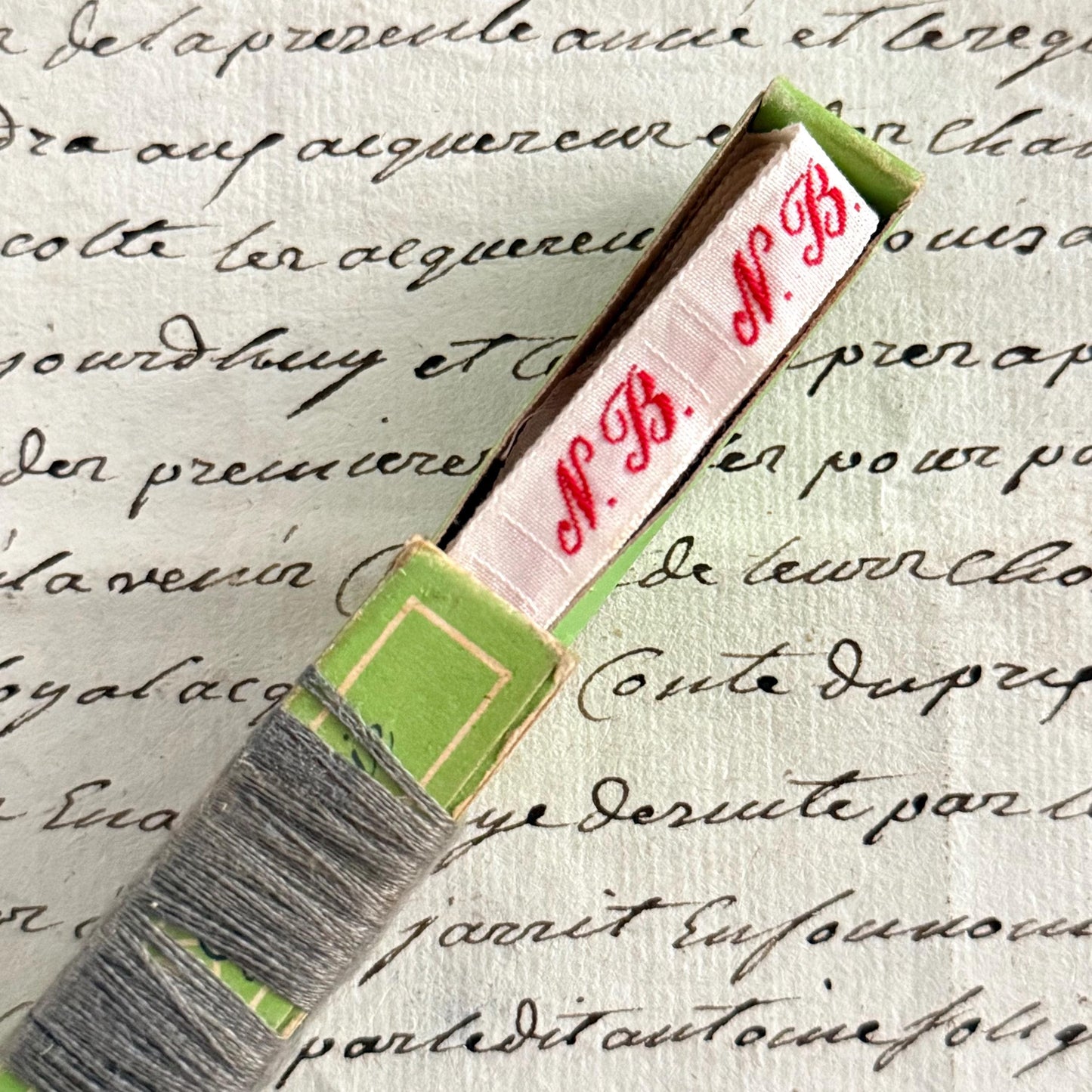 100 'NB' French Vintage Laundry Labels