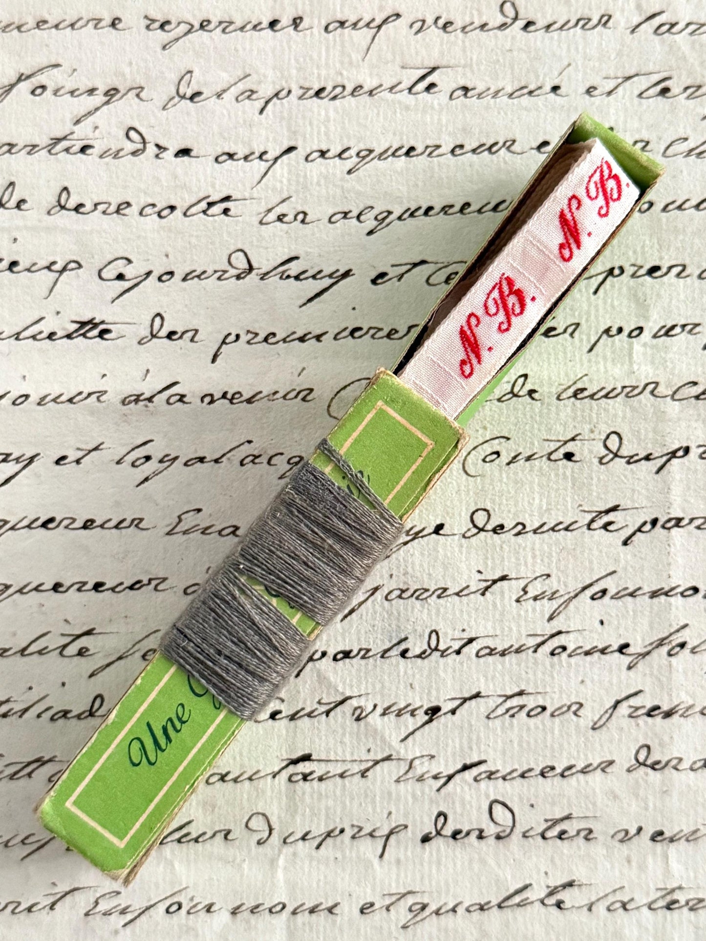 100 'NB' French Vintage Laundry Labels