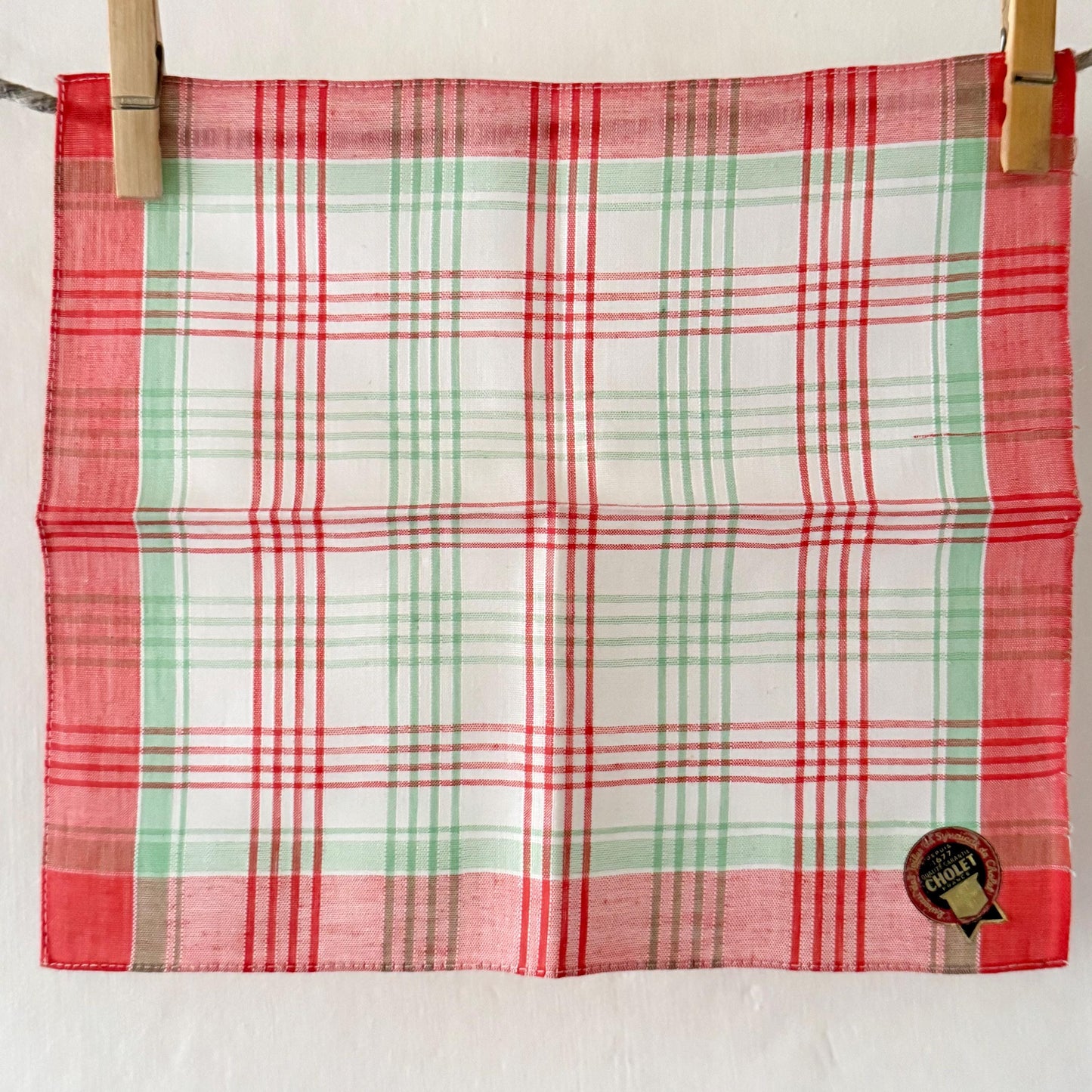 8 French Vintage CHOLET Handkerchiefs