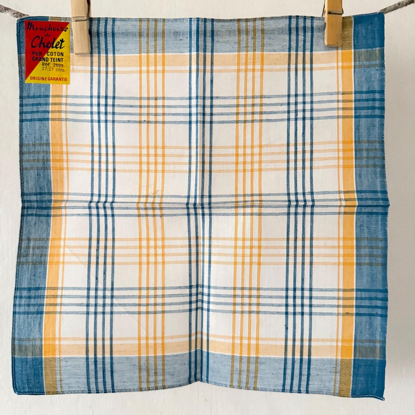 8 French Vintage CHOLET Handkerchiefs