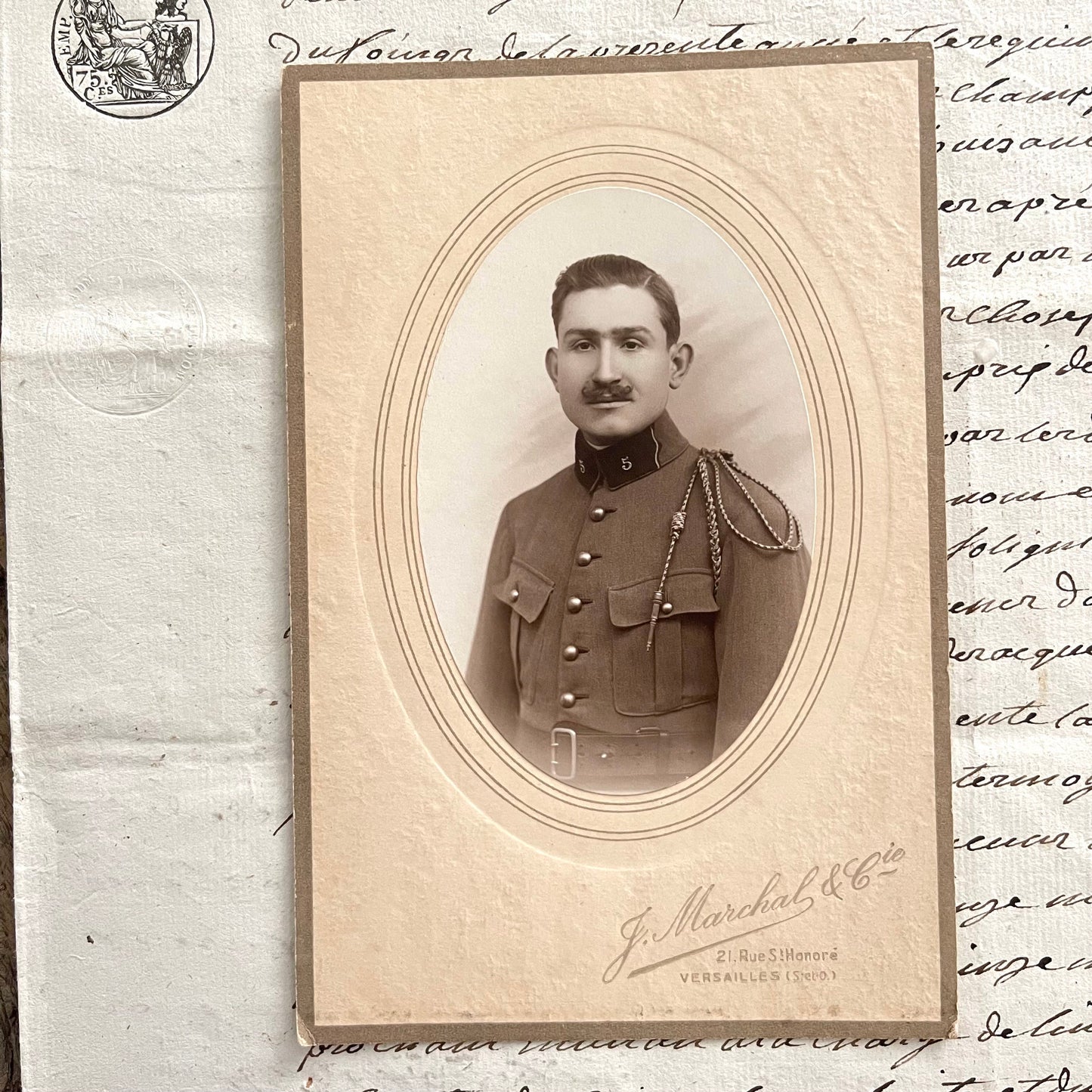 French Vintage New Old Stock Ric Rac & Antique Photo