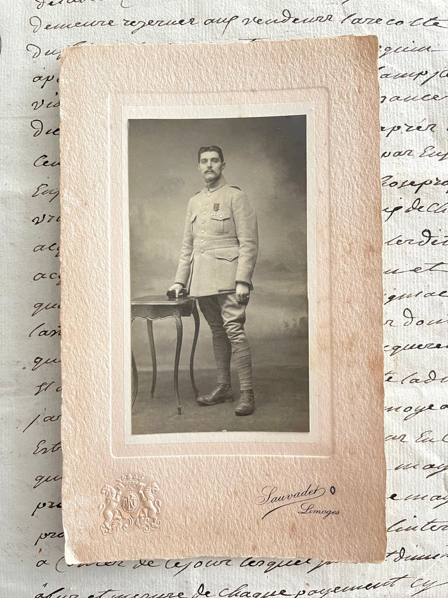French Vintage New Old Stock Ric Rac & Antique Photo