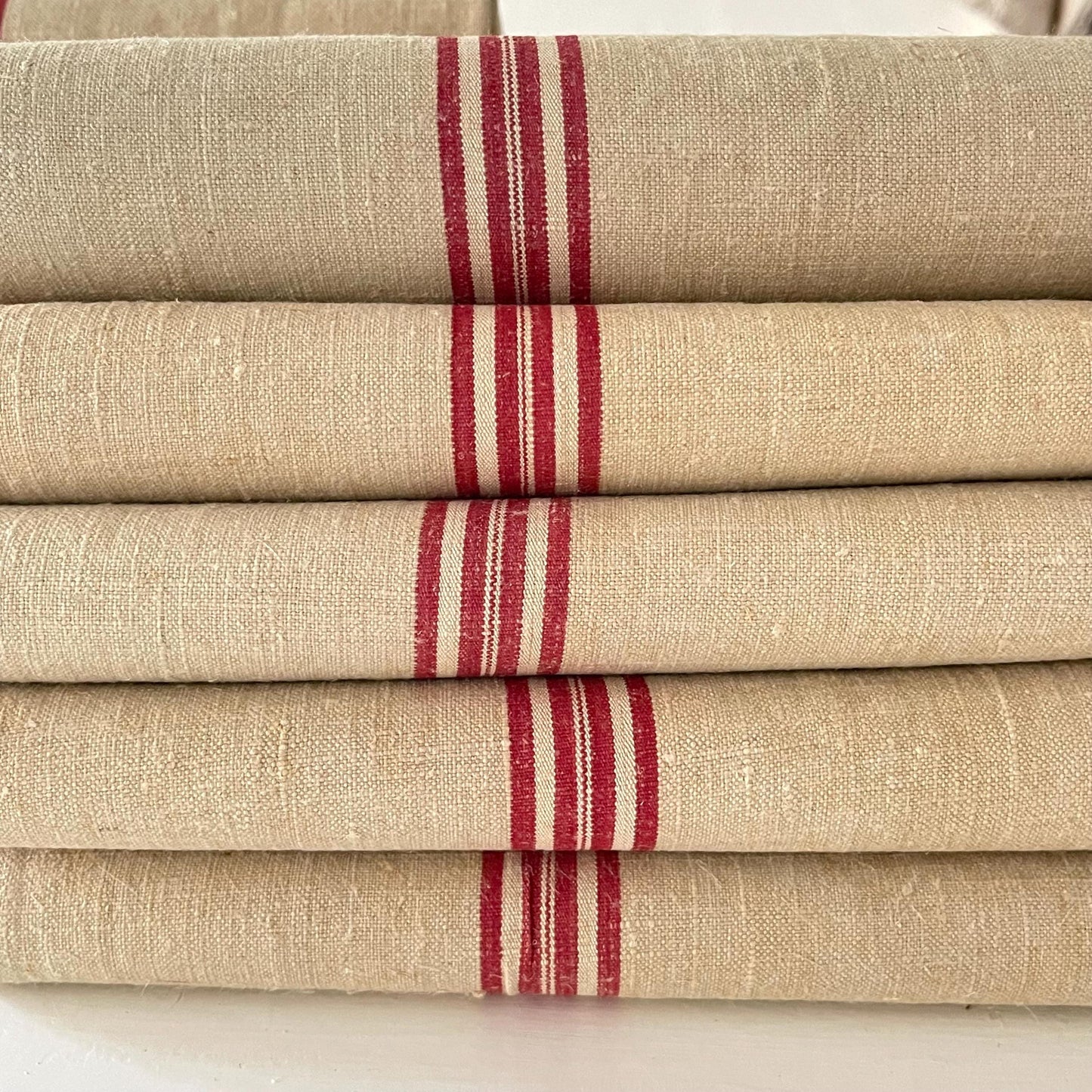 Huge! French Antique Pure Linen Torchon, Dishcloth, Tea Towel