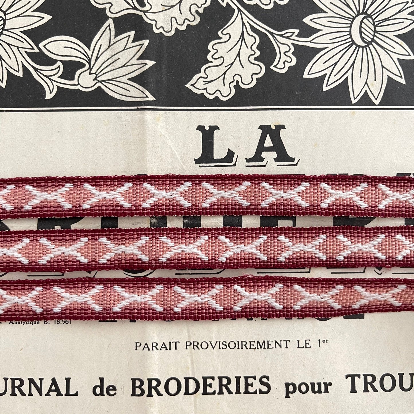 French Vintage Braid, Tape, Trim, Ribbon, New Old Stock