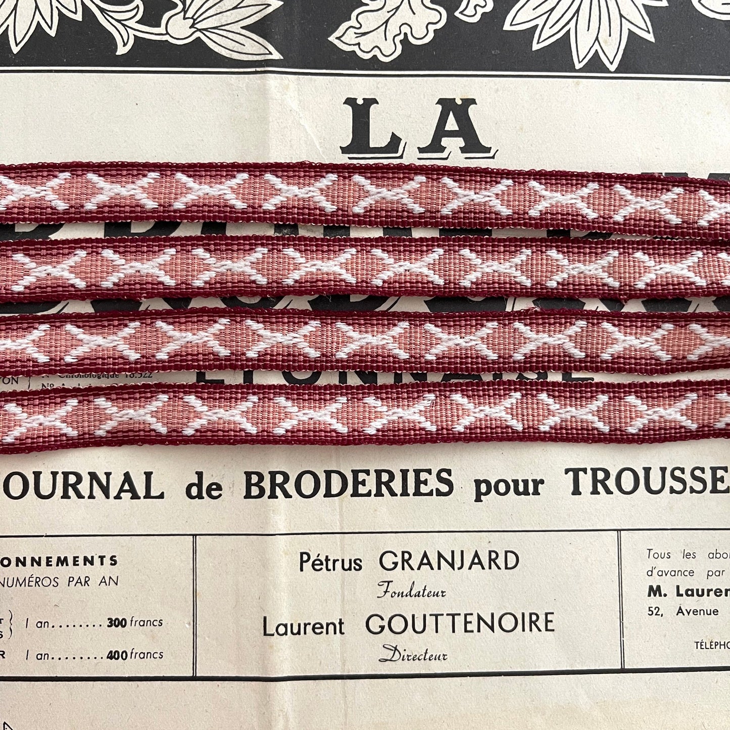 French Vintage Braid, Tape, Trim, Ribbon, New Old Stock