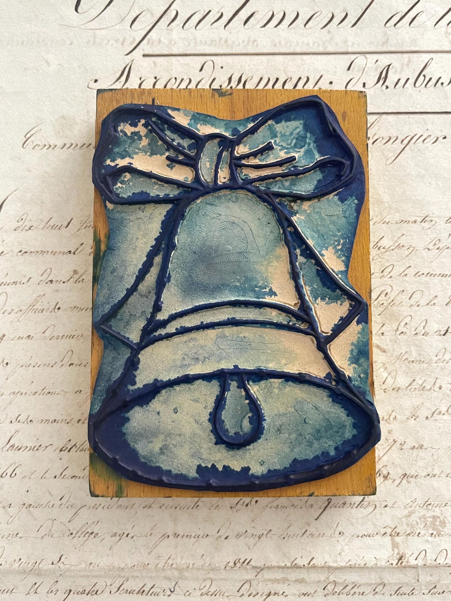 XL French Vintage School Stamp - Bell