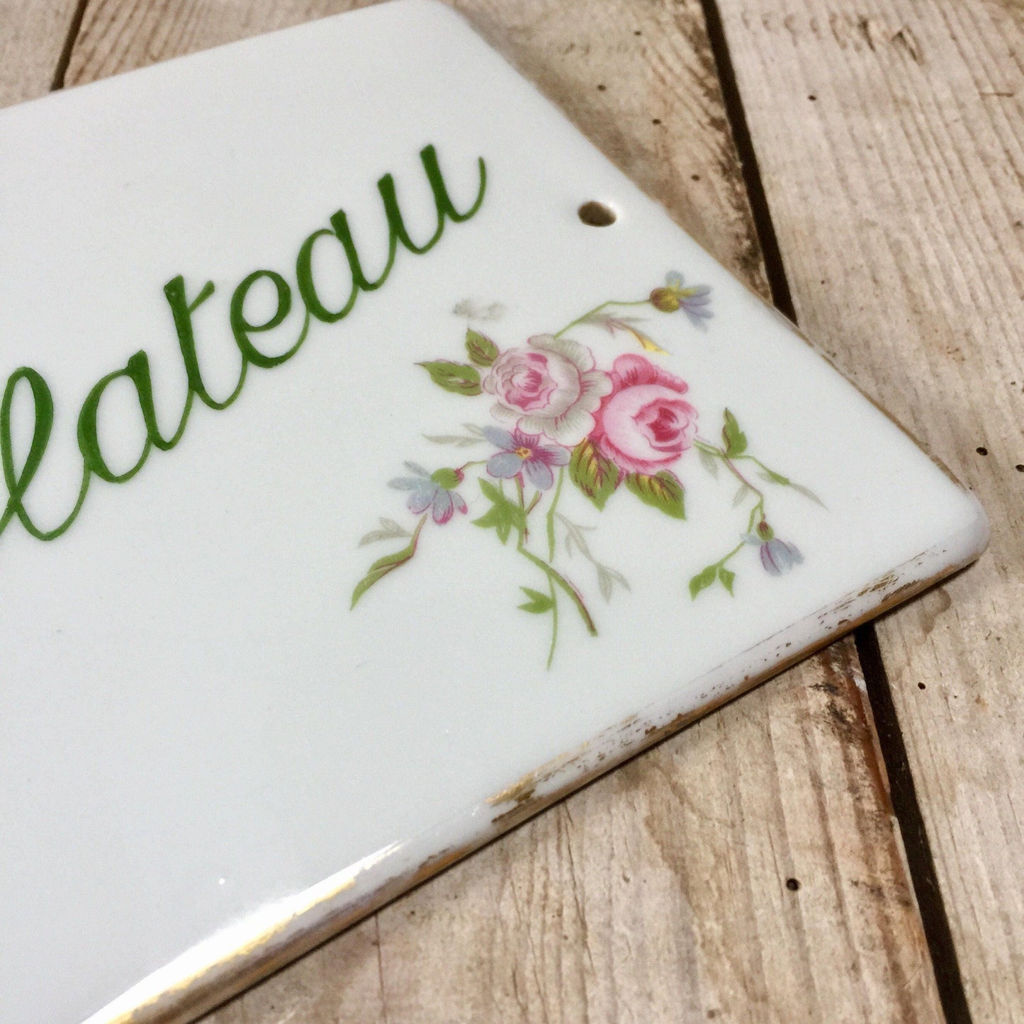 French Vintage 'Le Plateau' Door Plaque