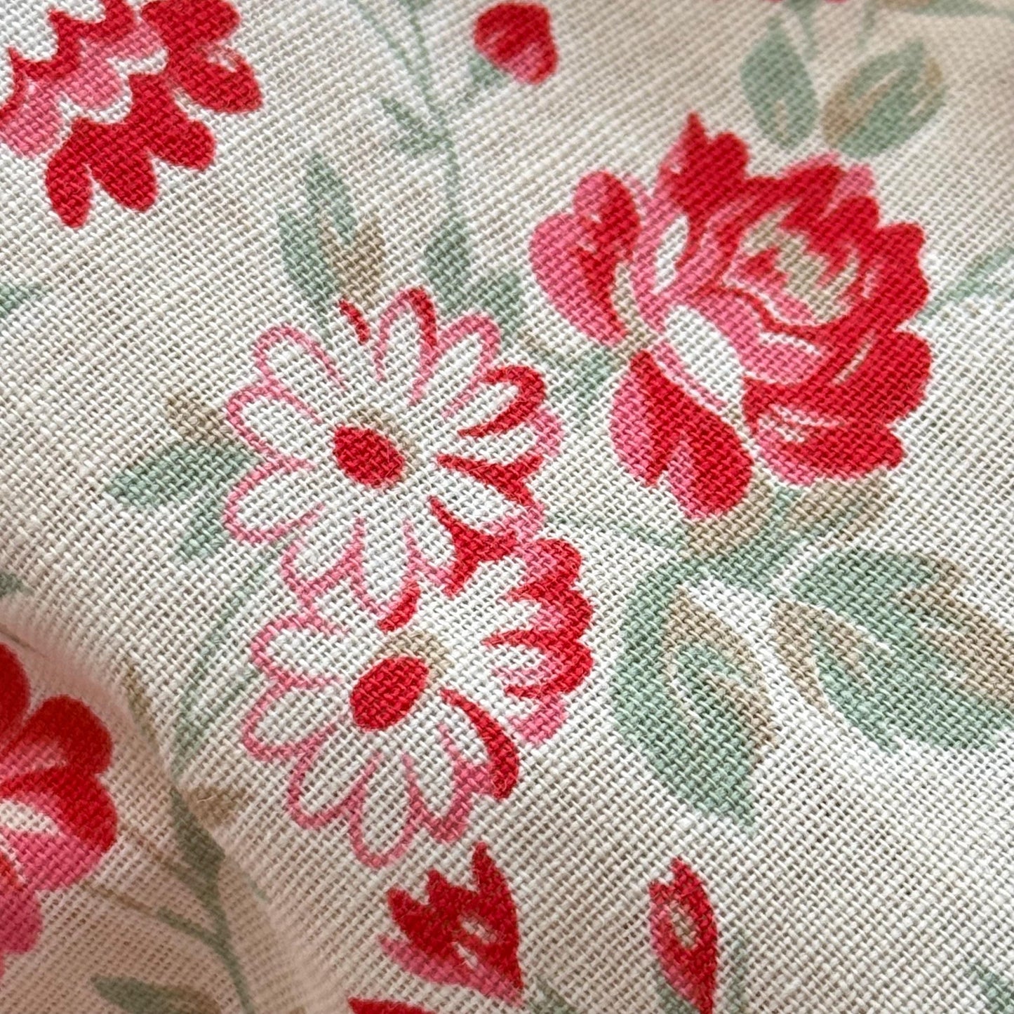 French Antique Floral Lawn Morceau