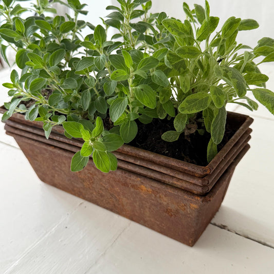 Pair French Vintage Planters, Loaf Tins
