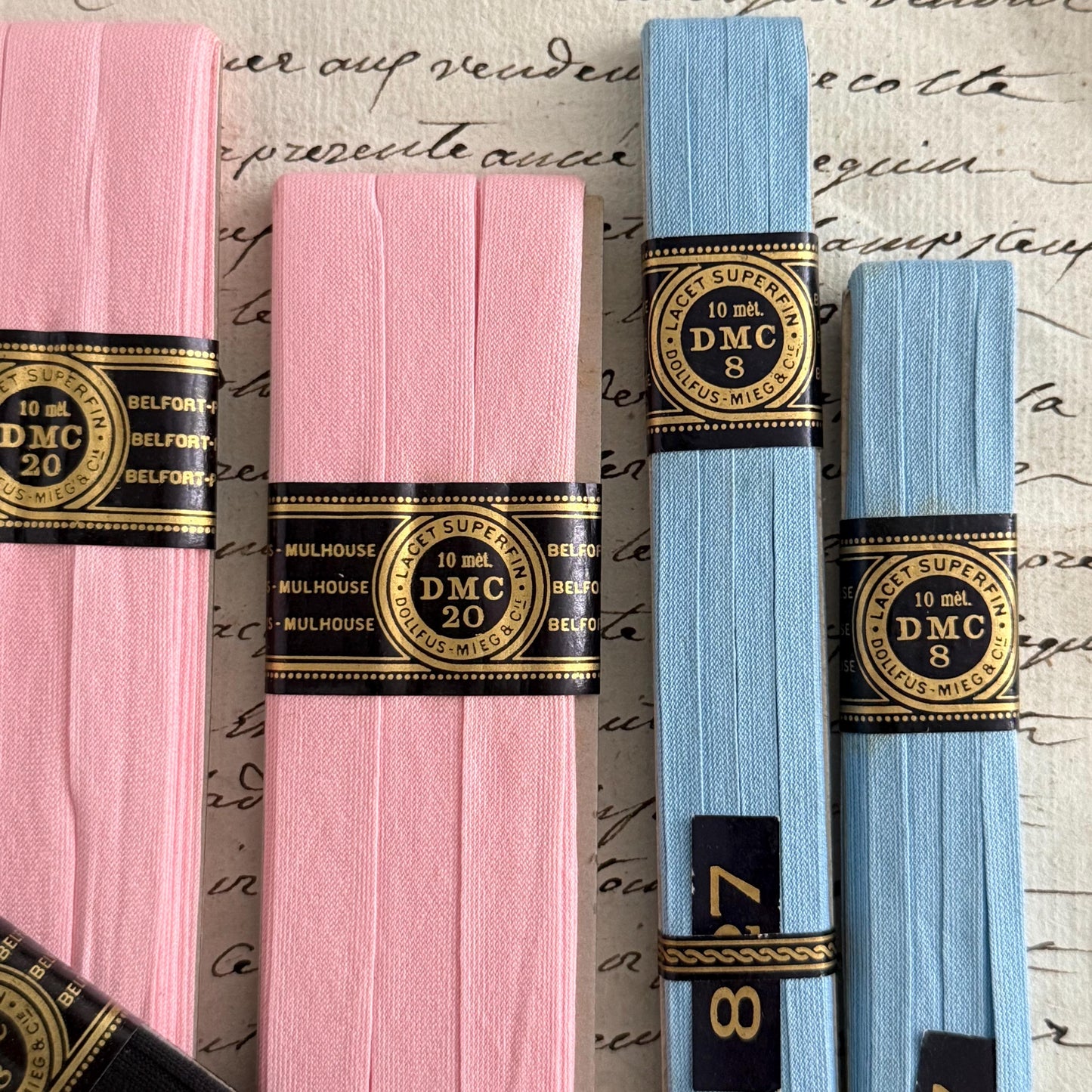 French Vintage DMC Lacet Superfin Ribbon