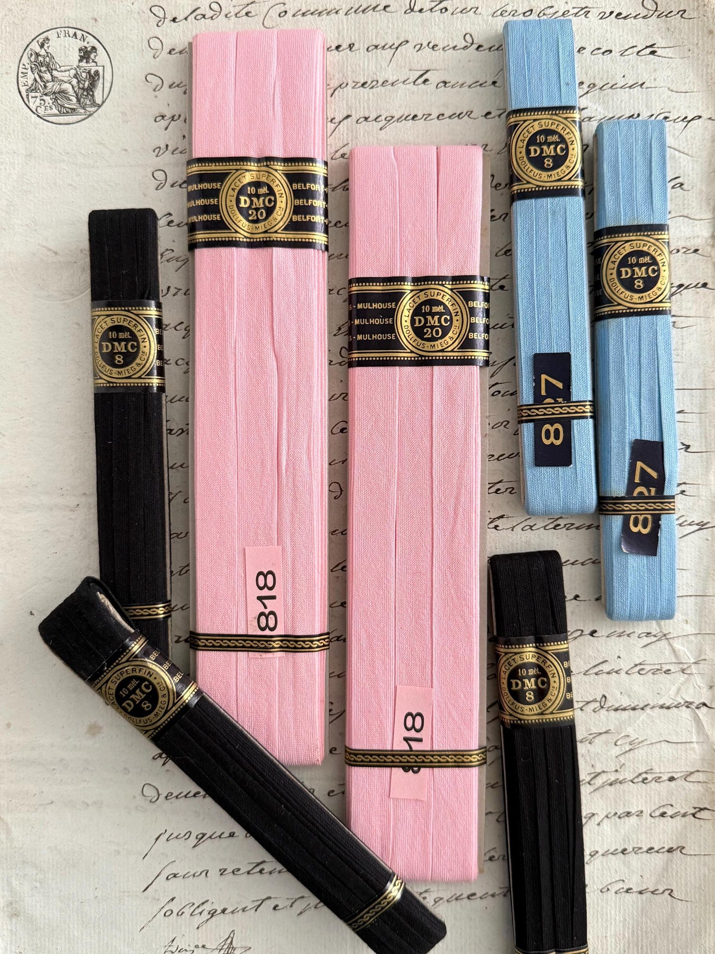 French Vintage DMC Lacet Superfin Ribbon