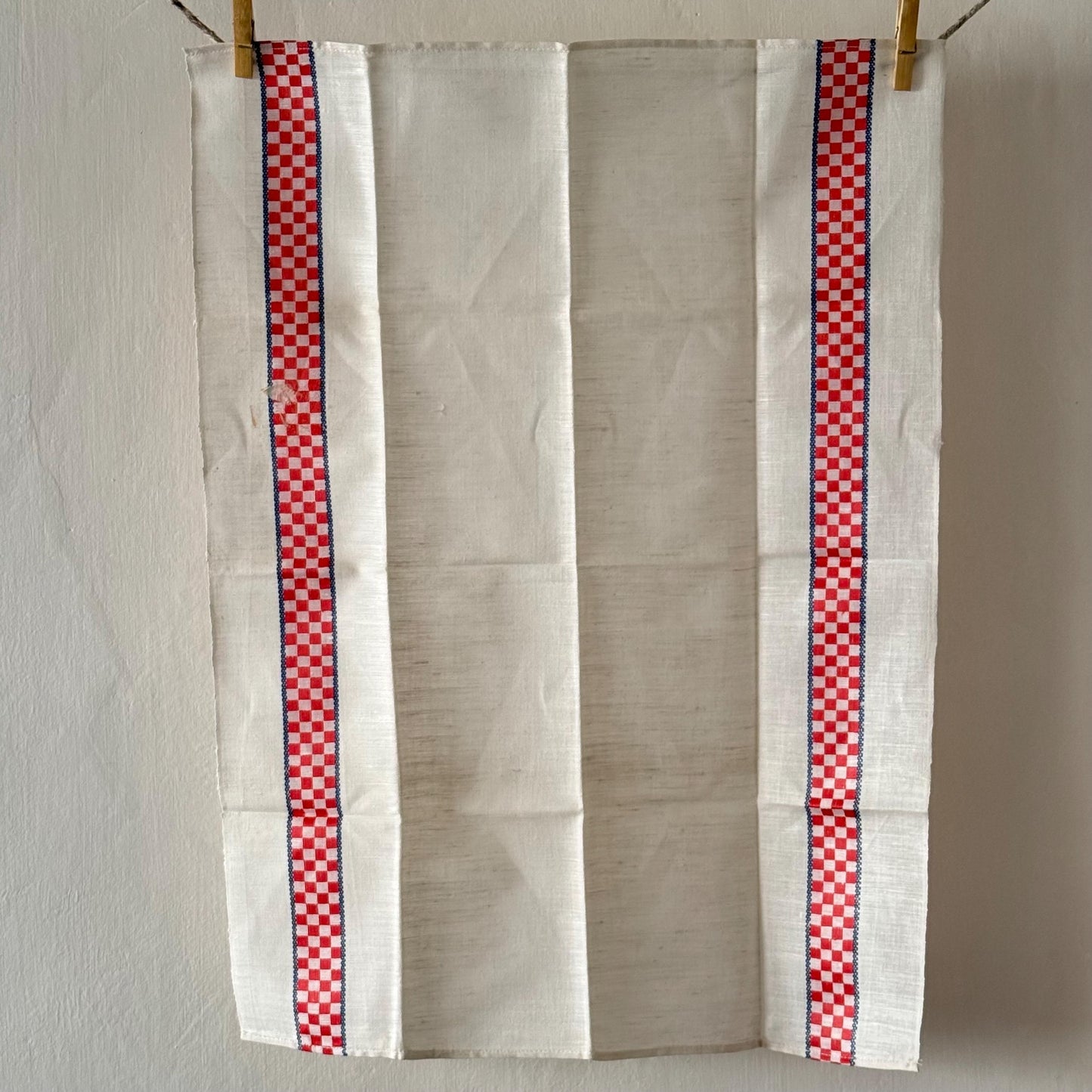 3 French Vintage Linen Torchons, Tea Towels, Dish Cloths