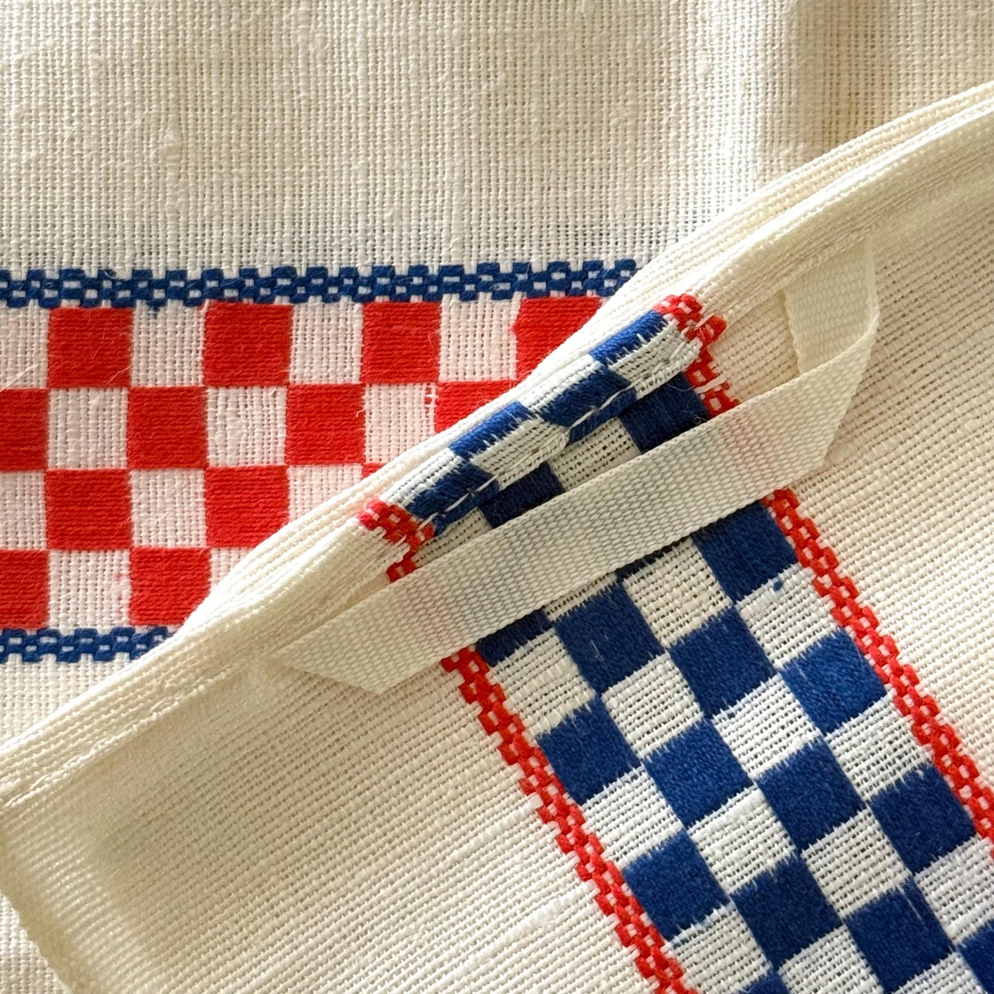 3 French Vintage Linen Torchons, Tea Towels, Dish Cloths