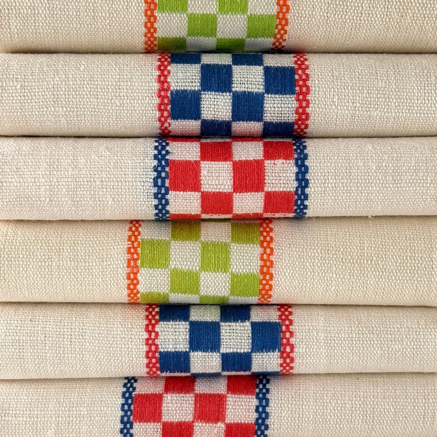 3 French Vintage Linen Torchons, Tea Towels, Dish Cloths