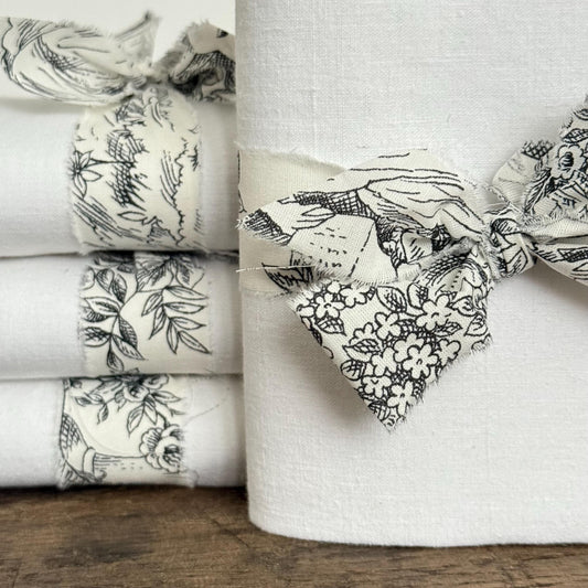 French Vintage Linen Panel, Crafting