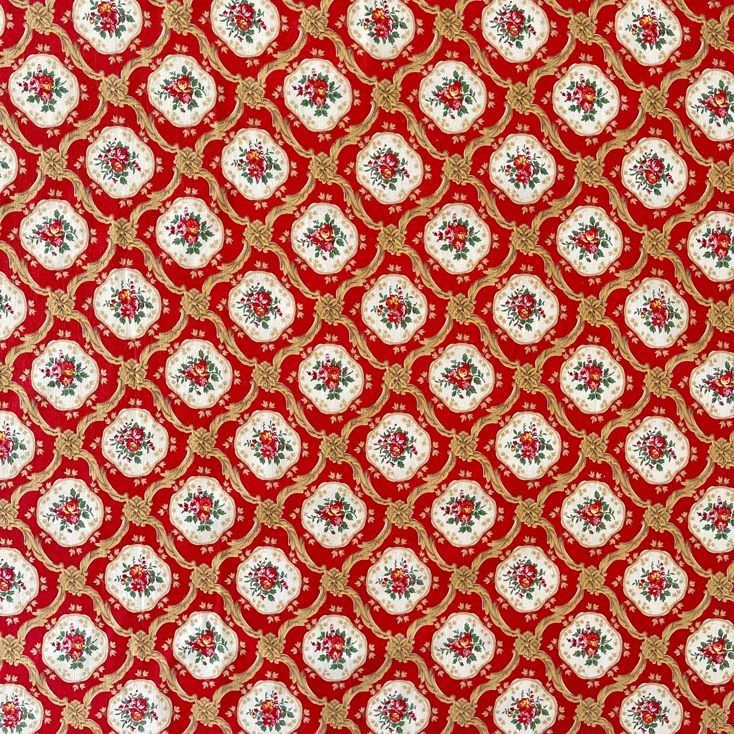 French Vintage Provençal Curtain with Curtain Rings
