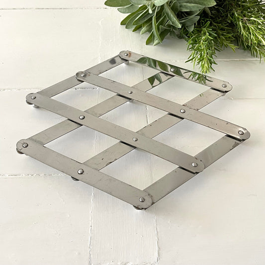 French Art 'Deco' Folding Trivet, Pot Stand
