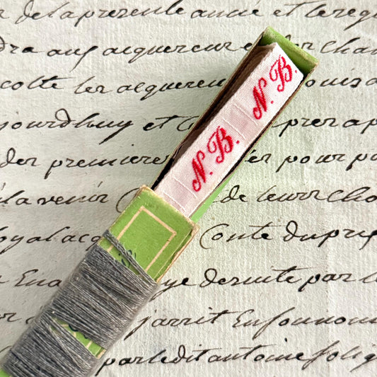100 'NB' French Vintage Laundry Labels