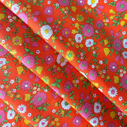 70's Pretty French Vintage Floral morceau