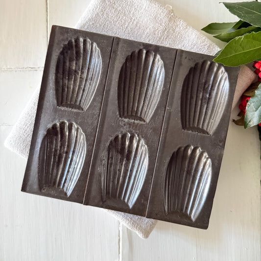 French Antique Madeleine Pan, Madeleine Mould, Cake Tin