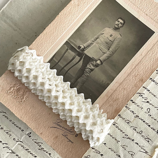 French Vintage New Old Stock Ric Rac & Antique Photo